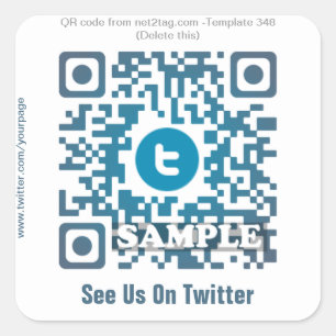 Etiqueta de código QR personalizada (modelo de cód