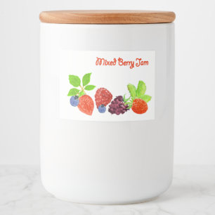 Etiqueta de colocação em latas do doce misturado