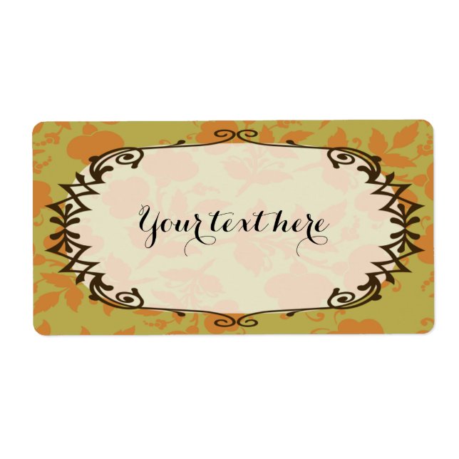 Etiqueta de Comida (Frente)