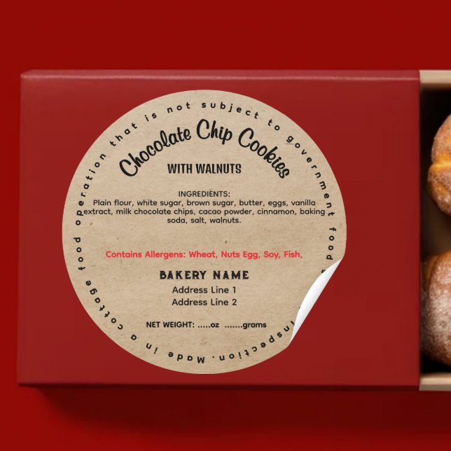 Etiqueta de Comida da Lei de Algodão Nevada (Criador carregado)