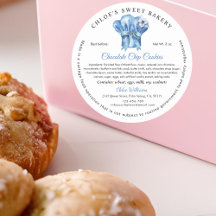 Etiqueta de Comida de Algodão do Chef de Patê