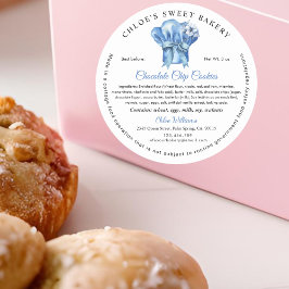 Etiqueta de Comida de Algodão do Chef de Patê