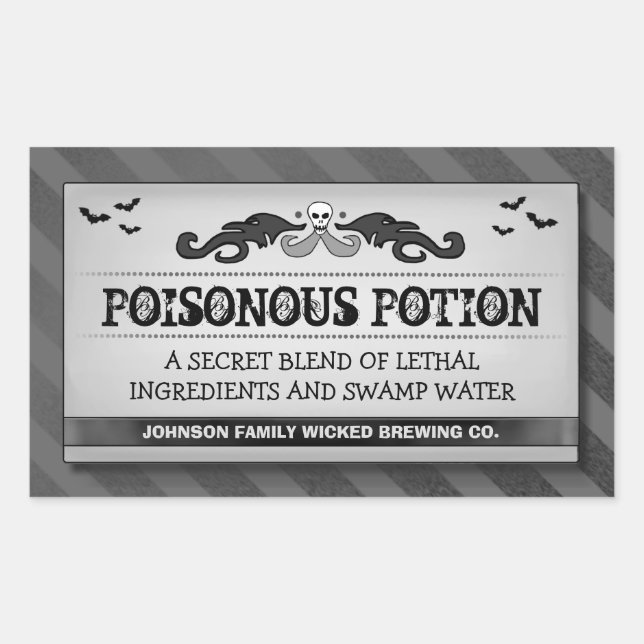 Etiqueta de Comida de Festa de Halloween ou Beba B (Frente)