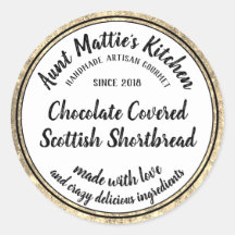 Etiqueta de Comida de Gourmet artesanal para Artis