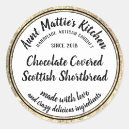 Etiqueta de Comida de Gourmet artesanal para Artis