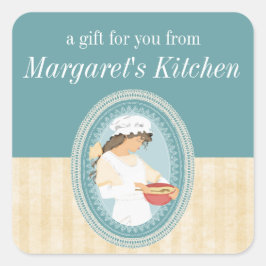 etiqueta de comida de panificação de conserva de c