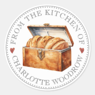 Etiqueta de Comida de Pão de Produtos de Pastelari