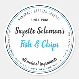 Etiqueta de Comida de Vintage autêntica de marca