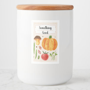 Etiqueta de Comida dos Produtos Hortícolas Frescos