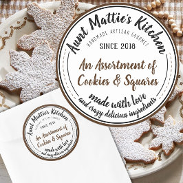 Etiqueta de Comida Gourmet à mão