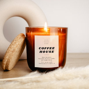 Etiqueta De Comida Ou Vela De Estilo Retroativo Mo