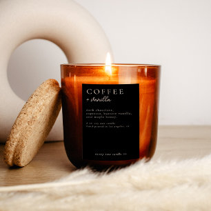 Etiqueta De Comida Ou Vela Moderna