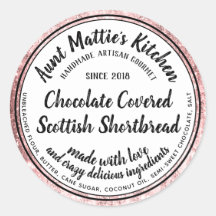 Etiqueta de Comida para Ingredientes Artisan Gourm