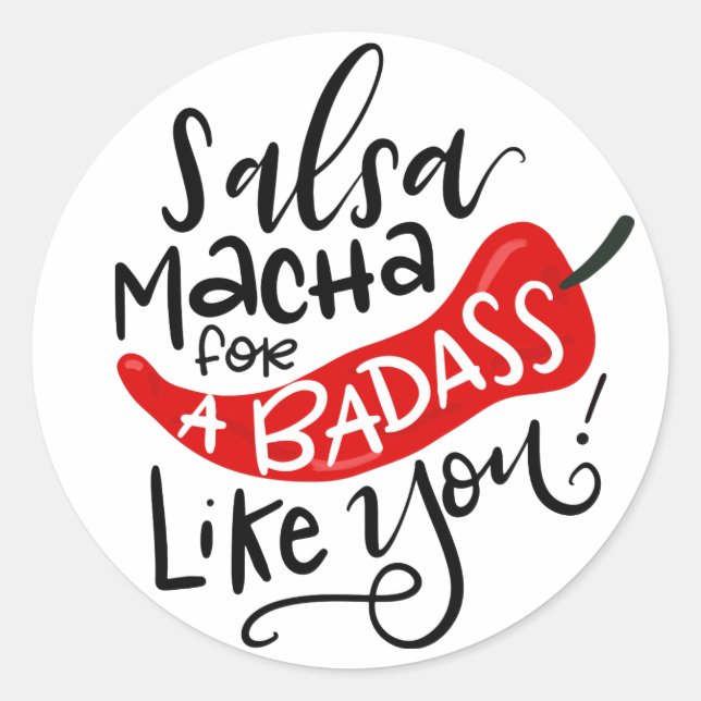 Etiqueta de Comida Salsa Macha, com letra de mão (Frente)