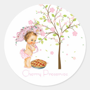 Etiqueta de conservas de Cherry