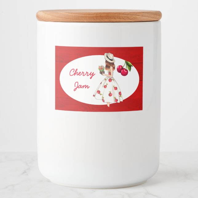 Etiqueta de conservas de Cherry (Frente)