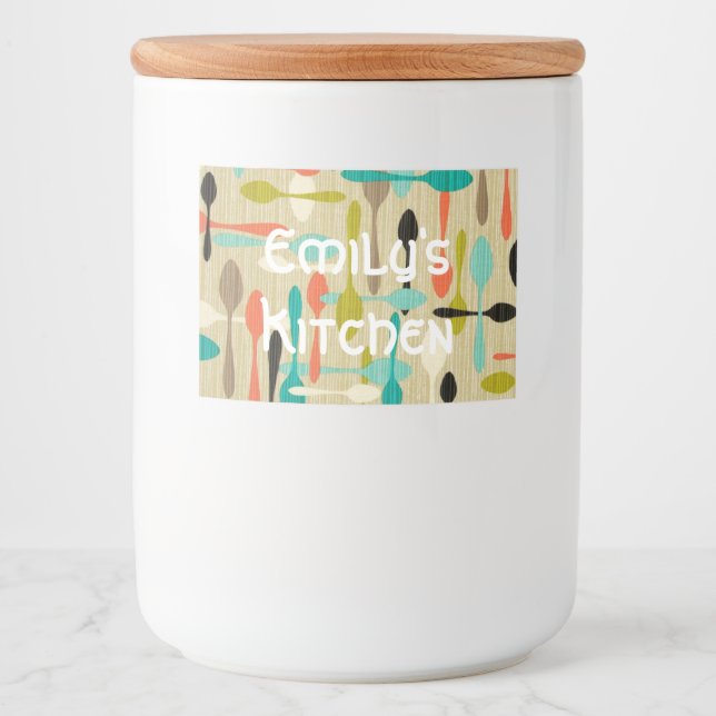 Etiqueta de Contêiner de Comida Personalizada (Frente)