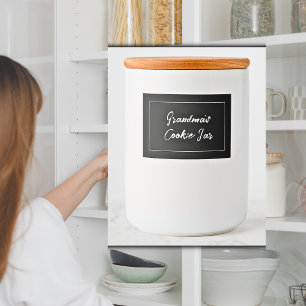 Etiqueta de cookie personalizada, Jar de cozinheir
