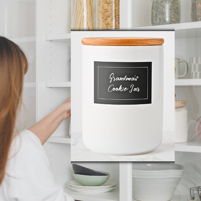 Etiqueta de cookie personalizada, Jar de cozinheir (Personalized Labels)