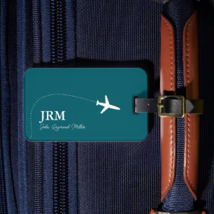 Etiqueta de cor escura para bagagem de Viagem de a