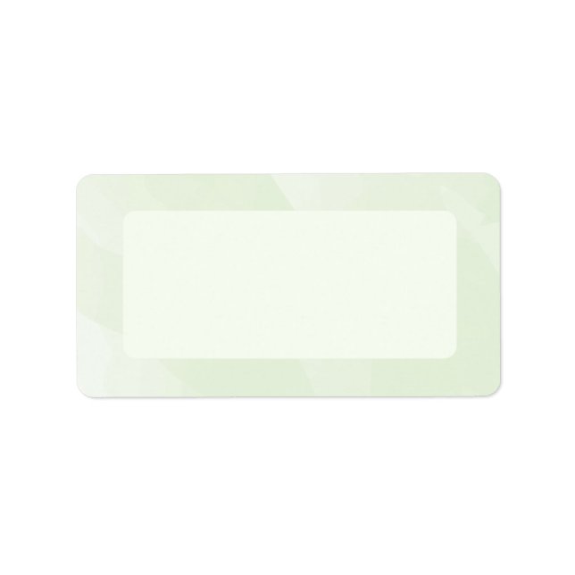 Etiqueta de Correio de Aquarela, Verde Mint (Frente)