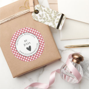 Etiqueta de correio de embalagem de produtos Red G