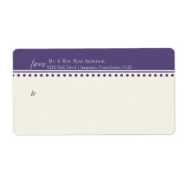 Etiqueta de Correio para Convites de Casamento, Ro