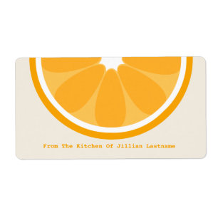 Etiqueta De Cozinha Laranja Da Cozinha De