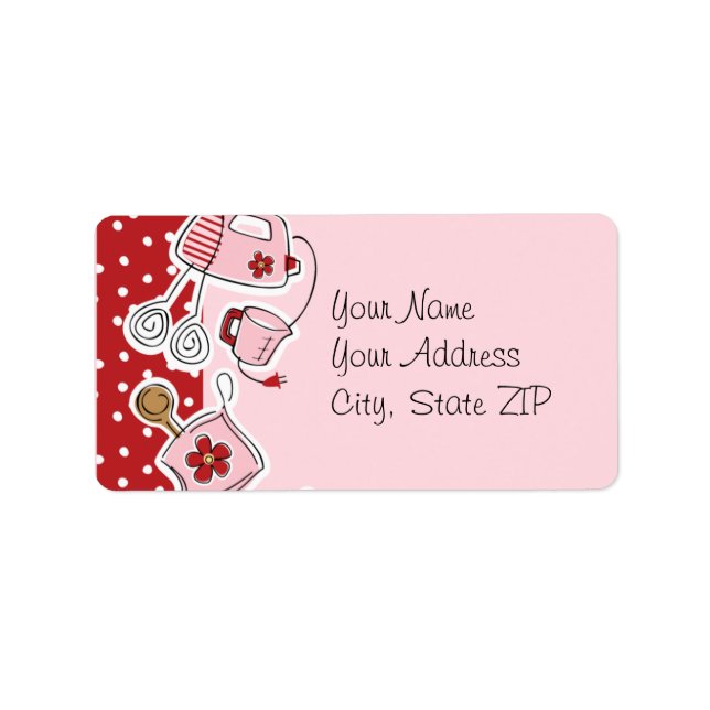 Etiqueta de Cozinha Retroativa (Frente)