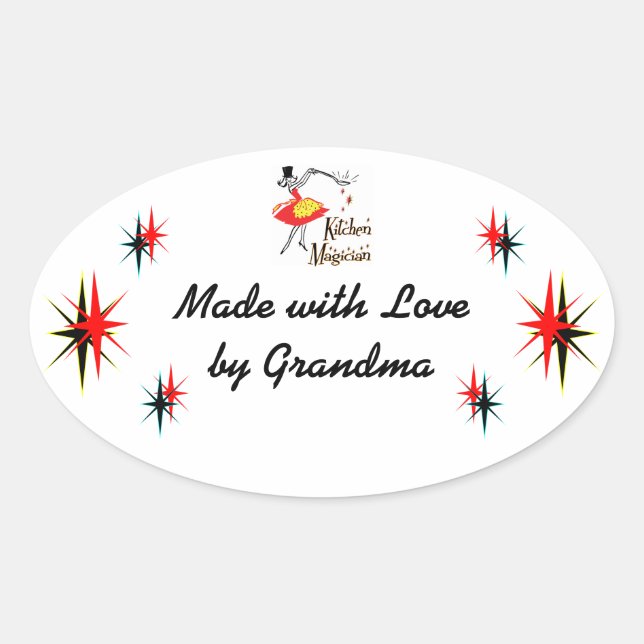 Etiqueta de Cozinhar de Retrorização Personalizada (Frente)