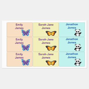 Etiqueta de Crianças Divertidas Personalizadas