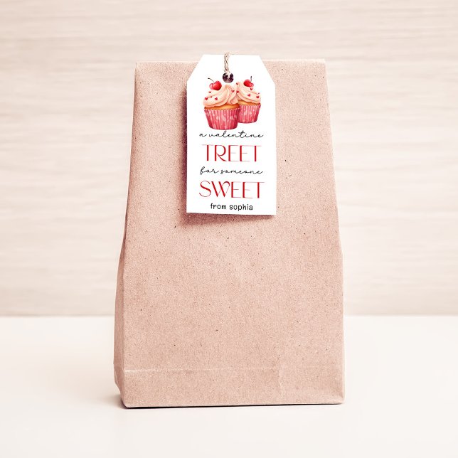 Etiqueta de Cupcake namorados (Criador carregado)