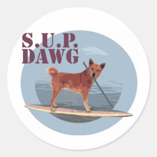 Etiqueta de Dawg do SUP