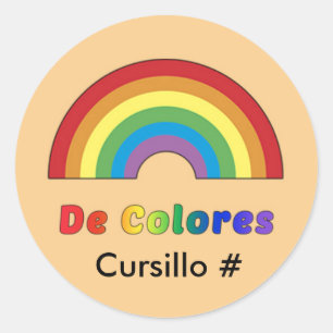 Etiqueta de De Colores Arco-íris