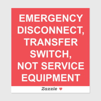 Etiqueta de Desconexão de Emergência, Chave de Tra