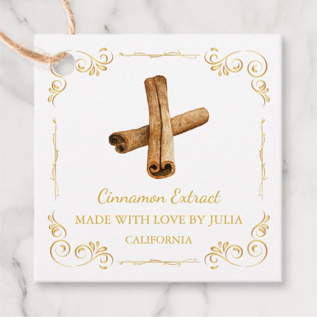 Etiqueta de Desgaste da Praça Cinnamon, Homemade,  (Frente)