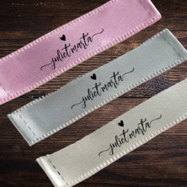 Etiqueta de destino do nome da assinatura de costu