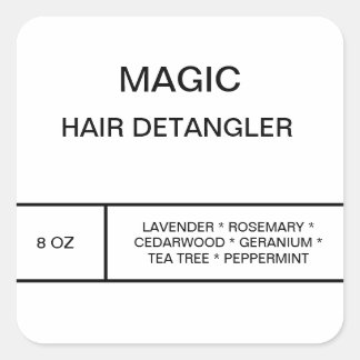 Etiqueta de Detangler de Cabelo