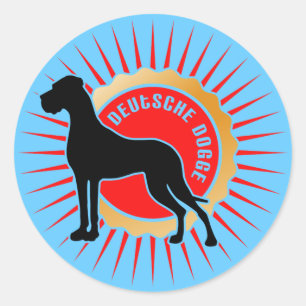 Etiqueta de Deutsche Dogge