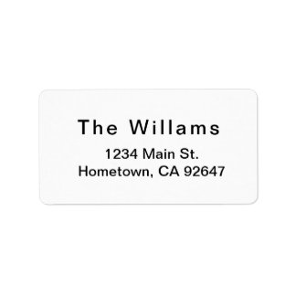 Etiqueta de devolução básica