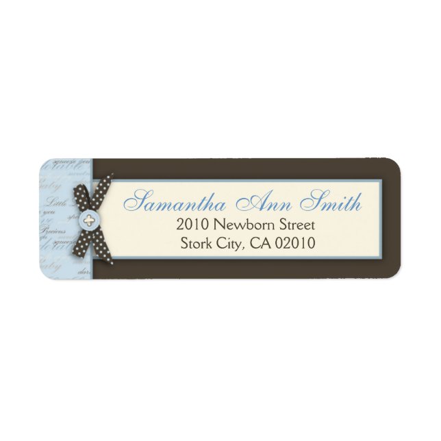 Etiqueta de devolução BLU de Dedos Teeny (Frente)