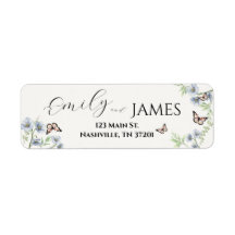 Etiqueta de Devolução Blue Floral Suite