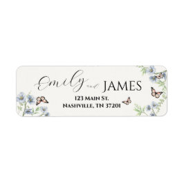 Etiqueta de Devolução Blue Floral Suite