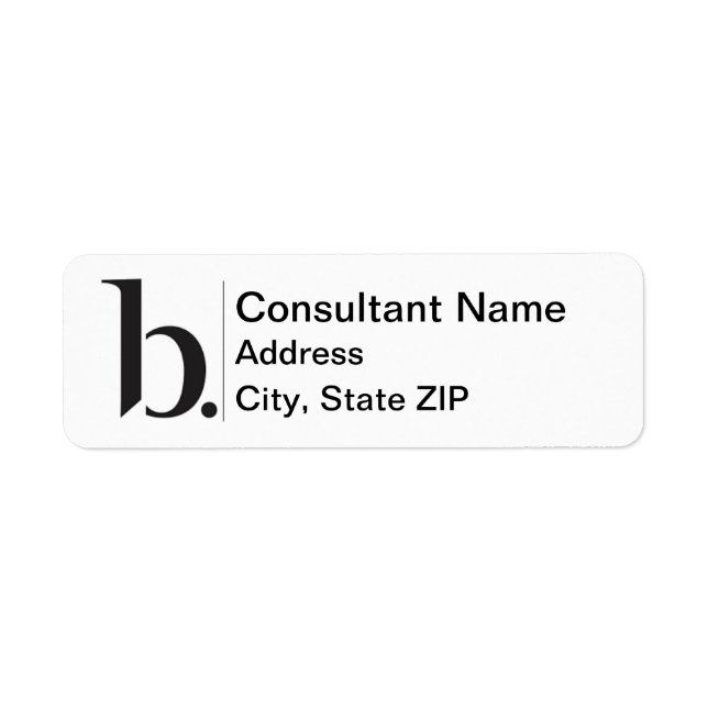 Etiqueta de devolução do Beautycounter - NOVO LOGO (Frente)