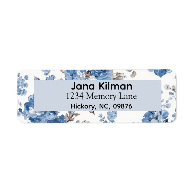 Etiqueta de Devolução Floral Personalizada (Frente)