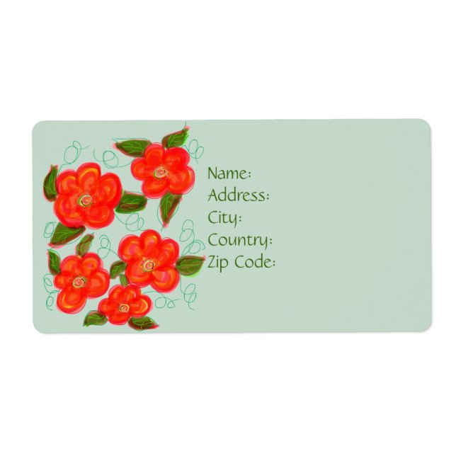 Etiqueta De Devolução Ou Entrega Do Designer (Frente)