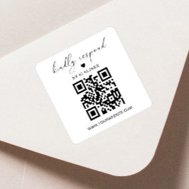 Etiqueta de Devolução Quadrada com Código QR | Ade
