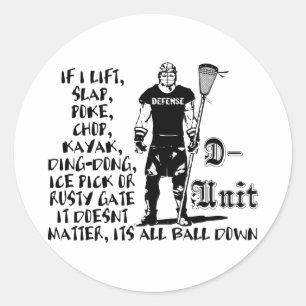 Etiqueta de DUnit Checkspsd da defesa do Lacrosse