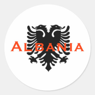 Etiqueta de Eagle do albanês