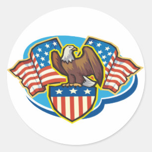 Etiqueta de Eagle do americano